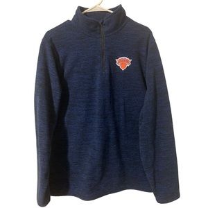 Knicks NBA Ultra Game Pull Over Zip L Fleece.